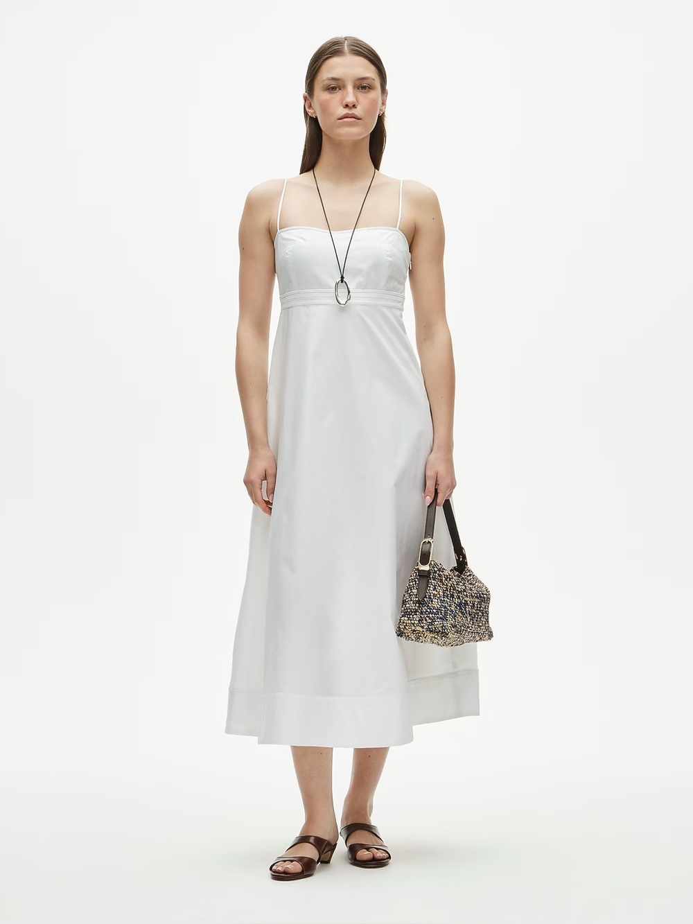 J.Crew Empire-waist dress in cotton poplin CV557